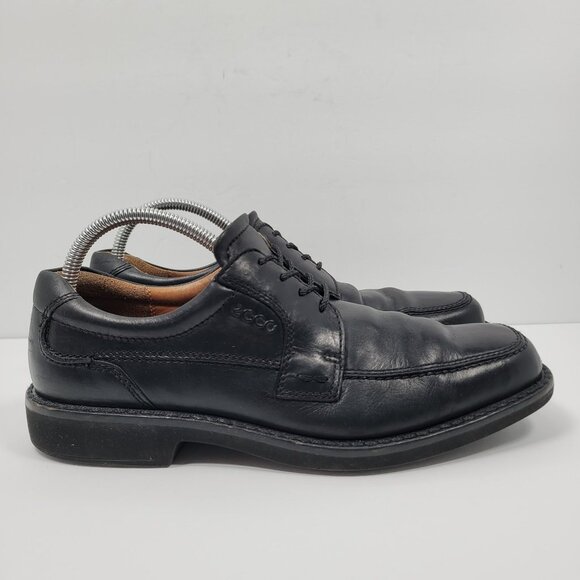 Ecco Men\'s Black Leather Lace Up Oxford Shoes US 8.5 EU 41 main image 8